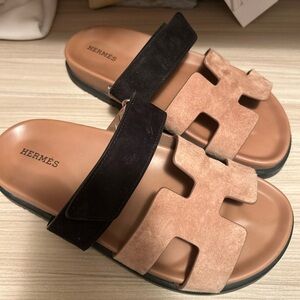 Hermes two tone Chypre Sandals